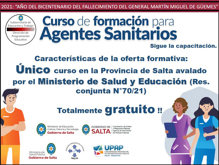 Con modalidad virtual y totalmente gratuito se desarrolla el curso de Agente Sanitario Con modalidad virtual y totalmente gratuito se desarrolla el curso de Agente Sanitario