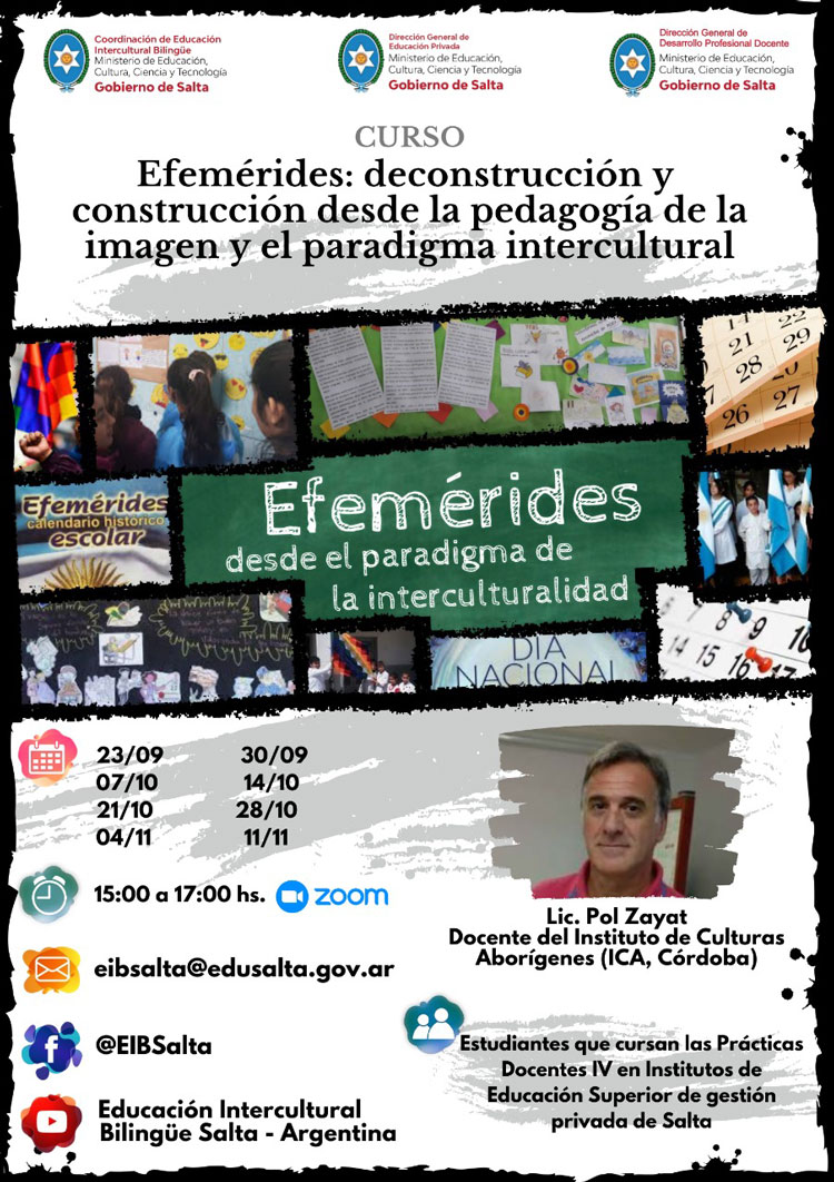 Curso de formación docente sobre reflexión y planificación de efemérides Imagen Curso de formación docente sobre reflexión y planificación de efemérides