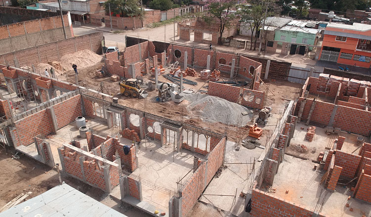 El gobierno avanza en la construcción de la sala de nivel inicial Cacique Cambai Imagen contrucción sala de nivel inicial