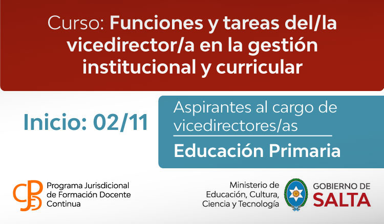 Curso: Funciones y tareas del/la vicedirector/a Imagen Curso: Funciones y tareas del/la vicedirector/a