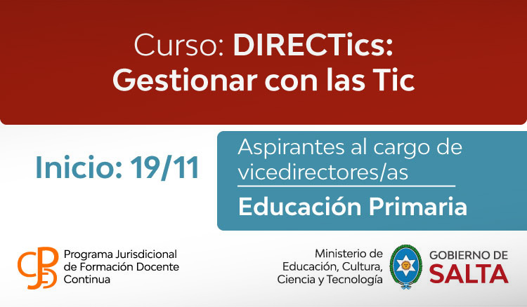 Curso: DIRECTics: Gestionar con las Tic Imagen Curso: DIRECTics: Gestionar con las Tic