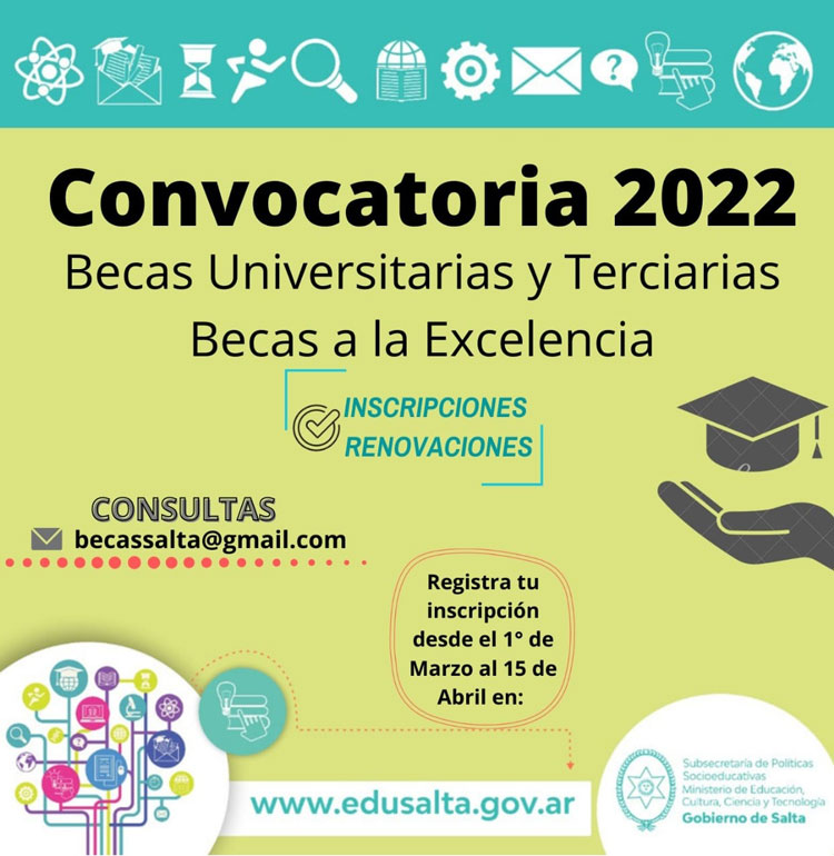 El 1 de marzo comienzan las inscripciones a las Becas Provinciales Imagen El 1 de marzo comienzan las inscripciones a las Becas Provinciales