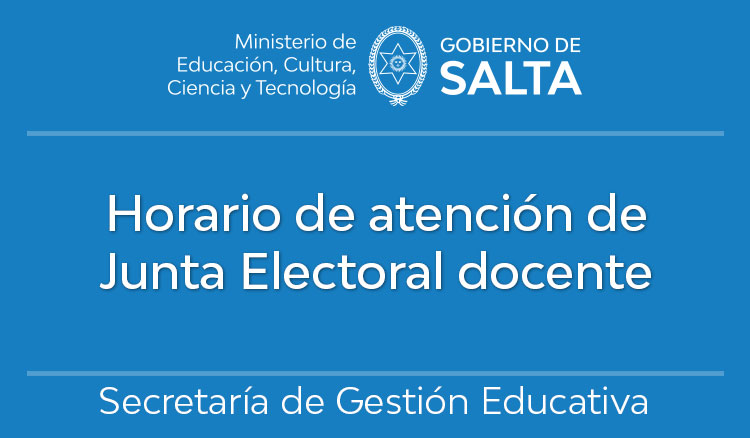 Horario de atención de Junta Electoral docente Imagen Horario de atención de Junta Electoral docente