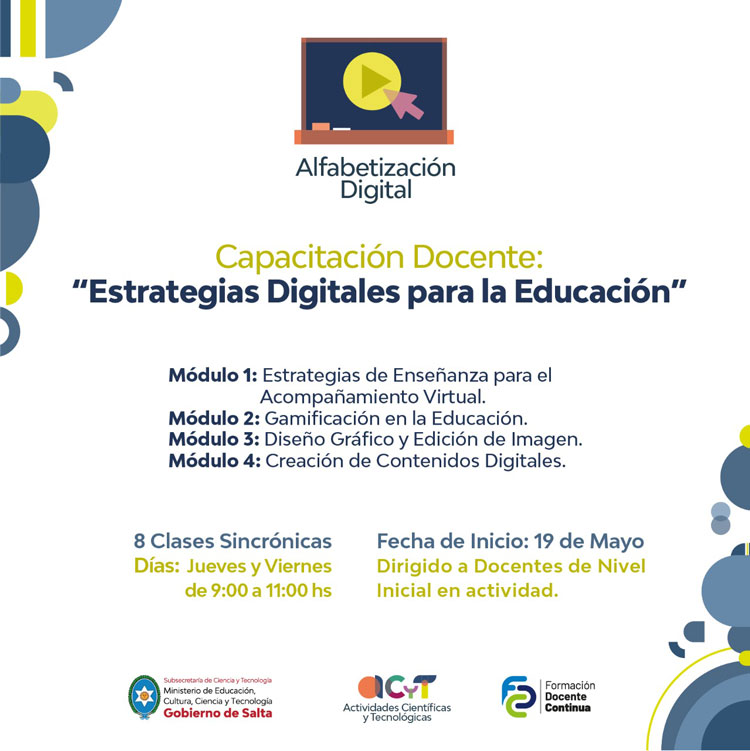 Capacitación Virtual “Estrategias Digitales para la Educación 2022” Imagen Capacitación Virtual “Estrategias Digitales para la Educación 2022”