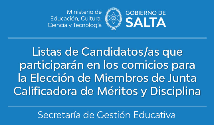 Listas de Candidatos/as que participaran en los comicios para la Elección de Miembros de Junta Imagen Listas de Candidatos/as que participaran en los comicios para la Elección de Miembros de Junta