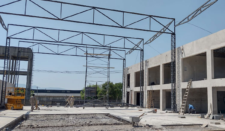 Avanzan las obras en la Técnica Aeronáutica Capitán Lotufo Fotografía Avanzan las obras en la Técnica Aeronáutica Capitán Lotufo