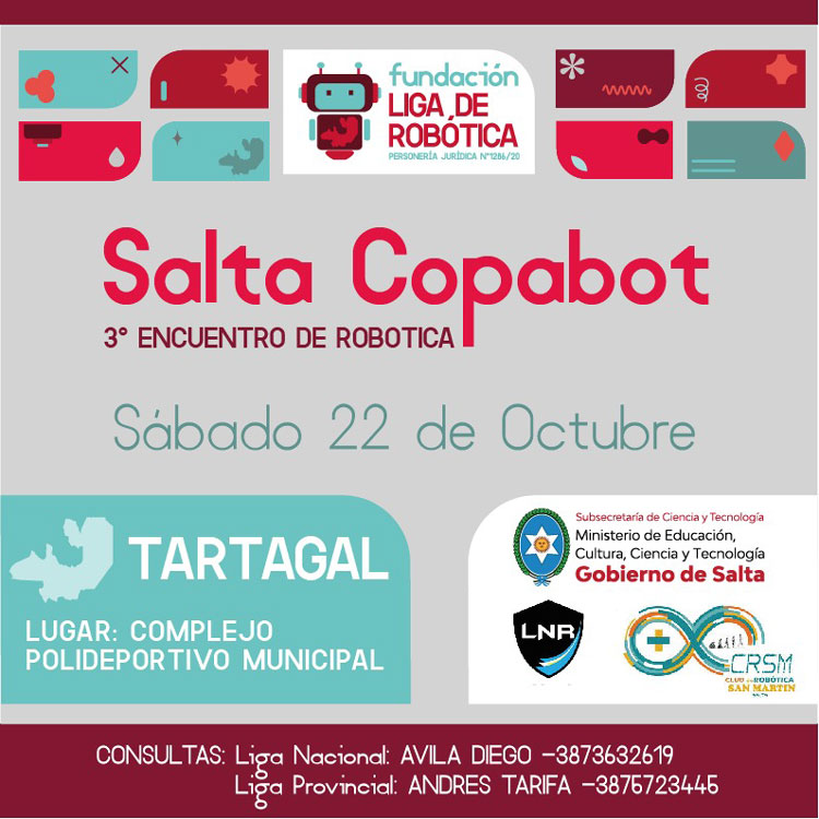 3° Encuentro de Robótica “Salta Copabot” Imagen 3° Encuentro de Robótica “Salta Copabot”