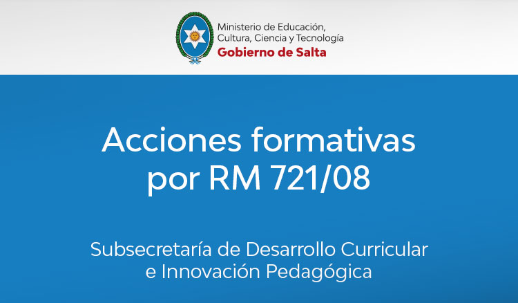 Acciones formativas por RM 721/08 Imagen Acciones formativas por RM 721/08