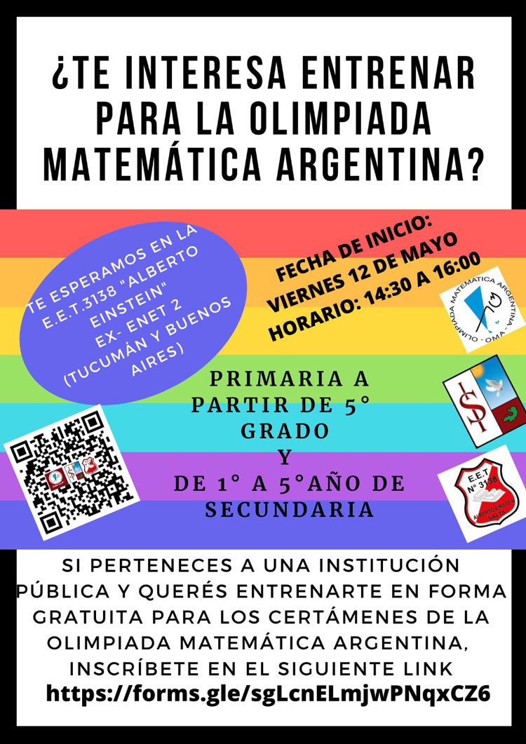 ¿Te interesa entrenarpara la olimpiadamatemática argentina? Imagen ¿Te interesa entrenarpara la olimpiadamatemática argentina?