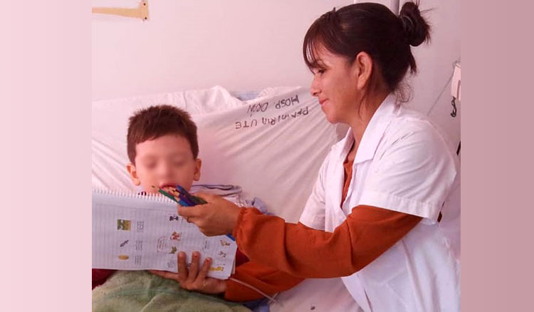 Fotografía Se retomó el servicio educativo Hospitalario en el hospital San Vicente de Paul de Orán