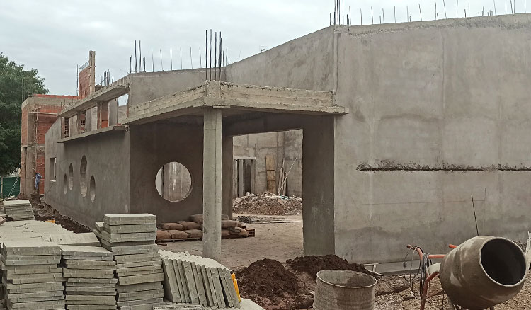 Avanza la construcción del nuevo edificio para el Nivel Inicial Fotografía Avanza la construcción del nuevo edificio para el Nivel Inicial