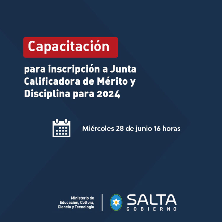Capacitación para inscripción a Junta Calificadora de Mérito y Disciplina 2024 Imagen Capacitación para inscripción a Junta Calificadora de Mérito y Disciplina 2024