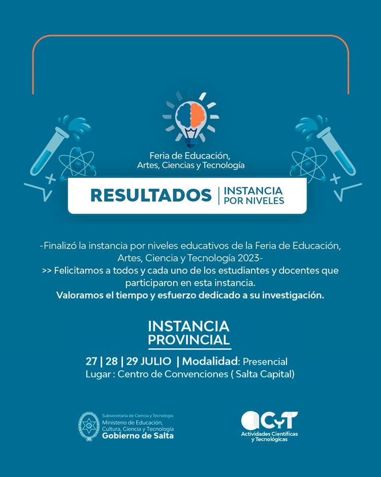 Feria de Educación, Artes, Ciencias y Tecnología: finalizó la Instancia por Niveles Educativos Imagen Feria de Educación, Artes, Ciencias y Tecnología: finalizó la Instancia por Niveles Educativos