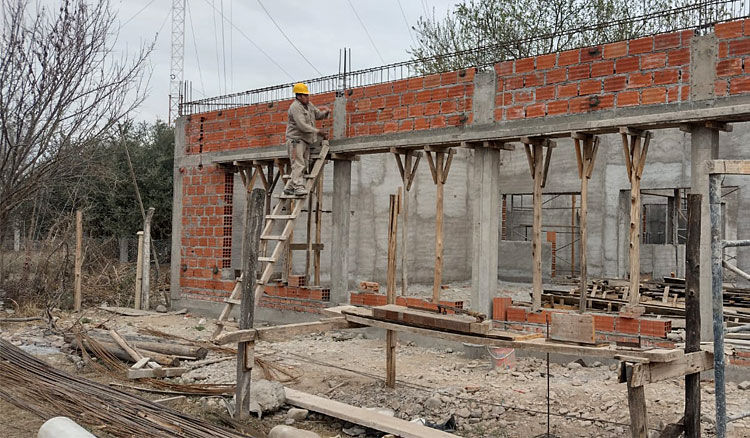 Avanzan las obras de nivel inicial en la escuela Mainoli de Atocha Fotografía Avanzan las obras de nivel inicial en la escuela Mainoli de Atocha