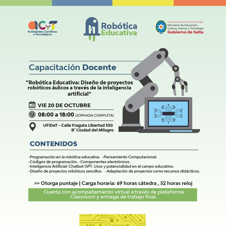 Curso de capacitación Robótica Educativa Imagen Curso de capacitación Robótica Educativa