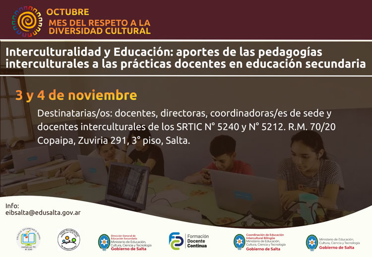 Continúan los encuentros del trayecto formativo sobre interculturalidad y educación Imagen Continúan los encuentros del trayecto formativo sobre interculturalidad y educación