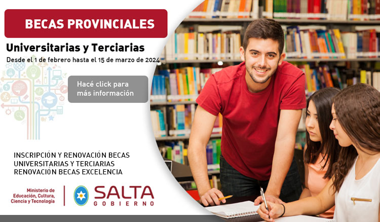 Becas provinciales: se pone en marcha la convocatoria 2024 para acceder al beneficio Imagen Becas provinciales: se pone en marcha la convocatoria 2024 para acceder al beneficio