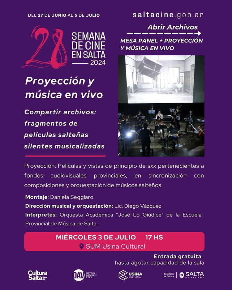28° Semana del Cine en Salta 2024 Imagen: 28° Semana del Cine en Salta 2024
