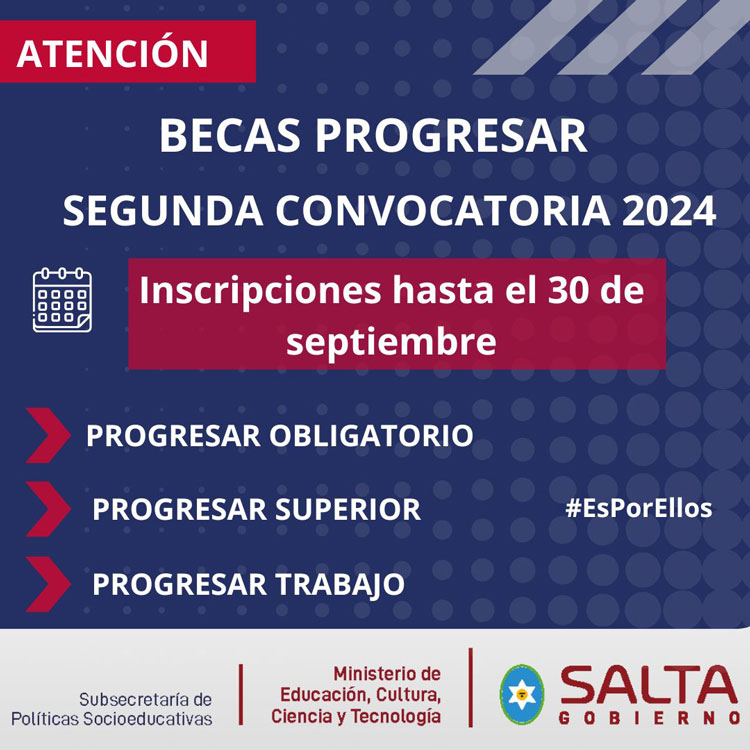 Último llamado para la segunda convocatoria Progresar 2024 Imagen: Último llamado para la segunda convocatoria Progresar 2024