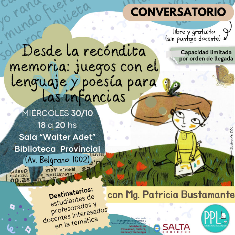 Conversatorio sobre juegos con el lenguaje y poesías Imagen: Conversatorio sobre juegos con el lenguaje y poesías