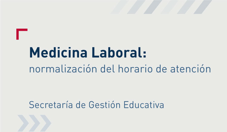 Medicina Laboral: normalización del horario de atención Imagen: Medicina Laboral normalización del horario de atención