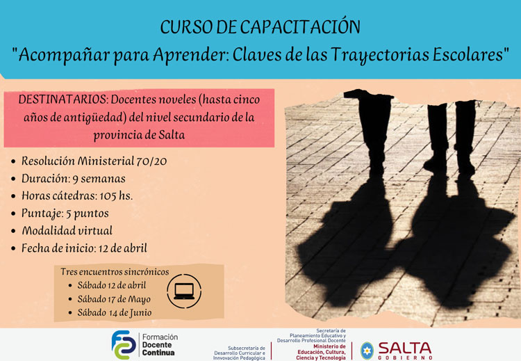 Curso Acompañar para aprender: Claves de las trayectorias escolares Imagen: Curso Acompañar para aprender: Claves de las trayectorias escolares