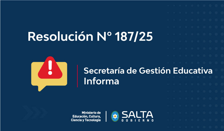 Imagen: La Secretaría de Gestión Educativa informa