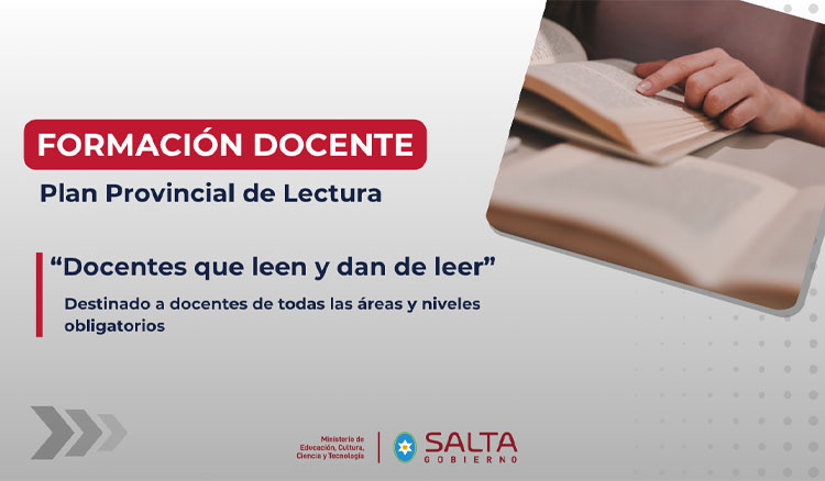 Nuevo tramo de formación del Plan Provincial de Lectura: “Docentes que leen y dan de leer” Imagen: “Nuevo tramo de formación del Plan Provincial de Lectura: “Docentes que leen y dan de leer”