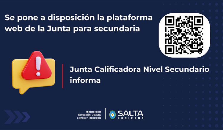 Imagen: La Junta Calificadora de Nivel Secundario presenta su Web