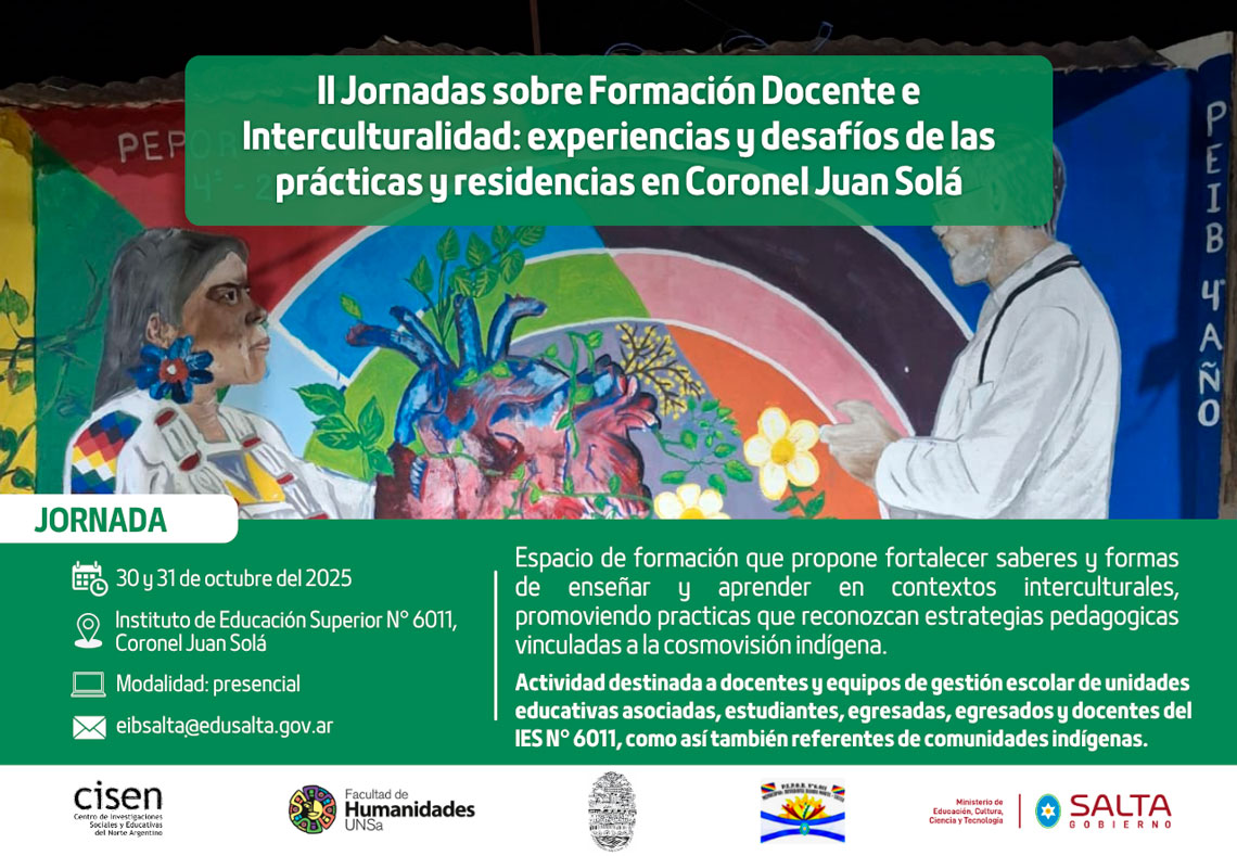 Fotografía: II Jornadas sobre Formación Docente e Interculturalidad en Coronel Juan Solá