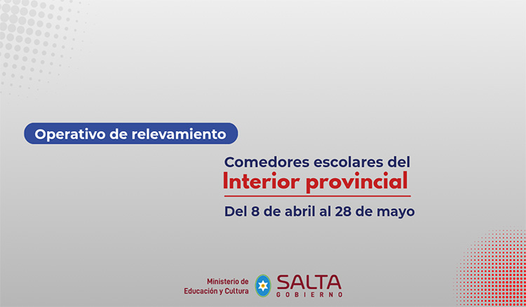 Imagen: Comedores escolares: Operativo de relevamiento en interior provincial