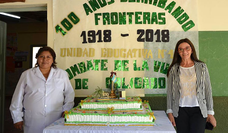 Festejo por los cien años de la escuela Combate de la Vuelta de Obligado Festejo por los cien años de la escuela Combate de la Vuelta de Obligado