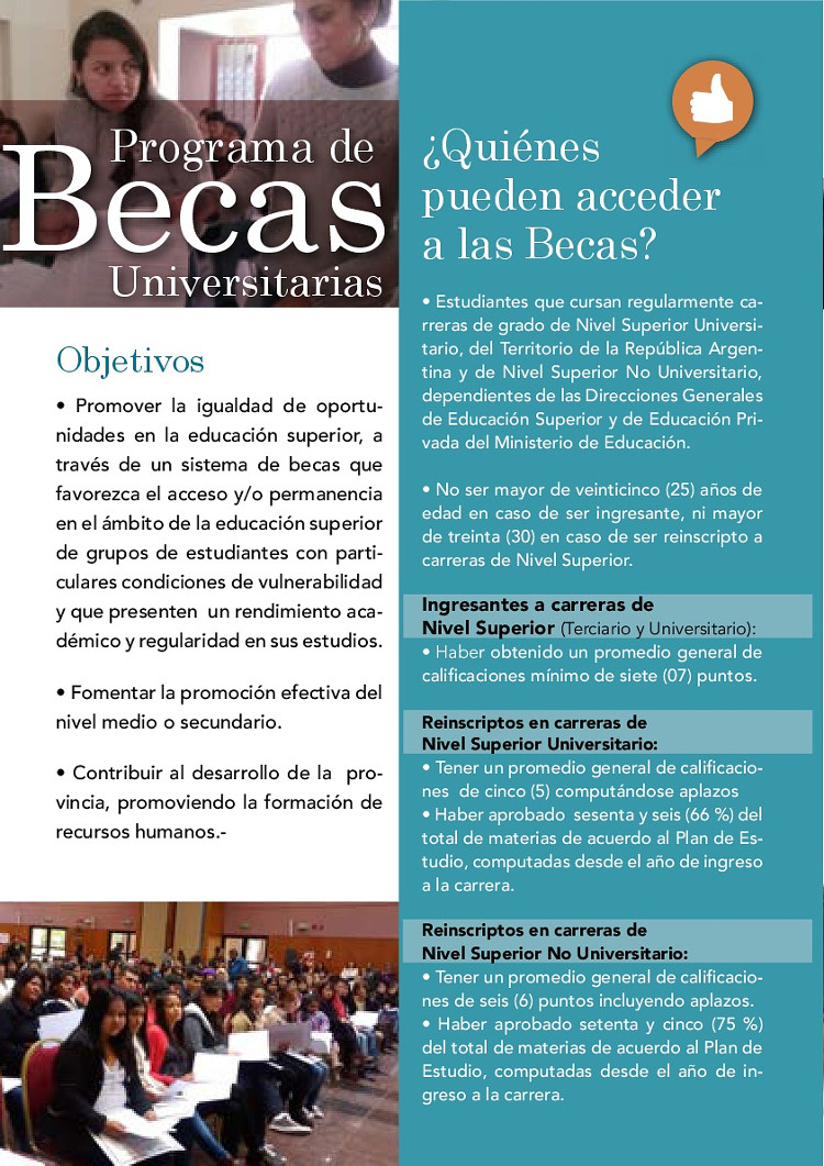 El 1 de febrero inician las inscripciones para becas universitarias y terciarias El 1 de febrero inician las inscripciones para becas universitarias y terciarias
