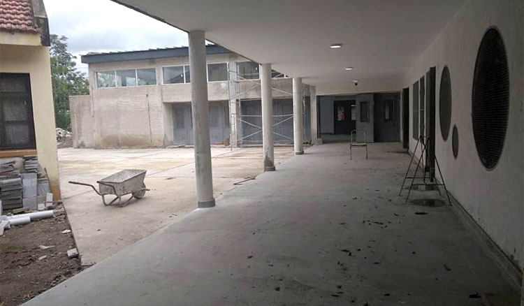 Avanza la construcción de un edificio para salas de nivel inicial en barrio Bancario Avanza la construcción de un edificio para salas de nivel inicial en barrio Bancario