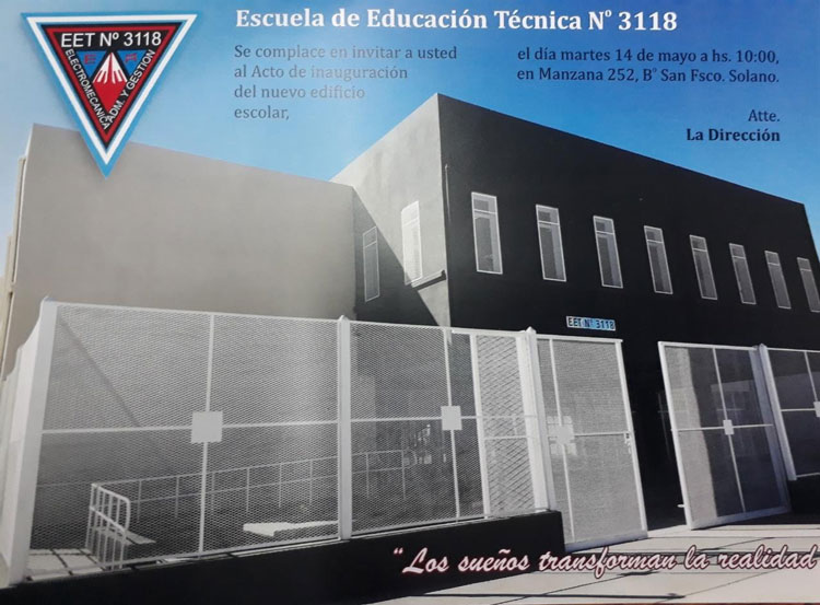 El edificio escolar más grande de la provincia El edificio escolar más grande de la provincia