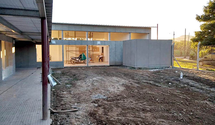 En General Mosconi avanza la construcción de una nueva sala de nivel inicial En General Mosconi avanza la construcción de una nueva sala de nivel inicial