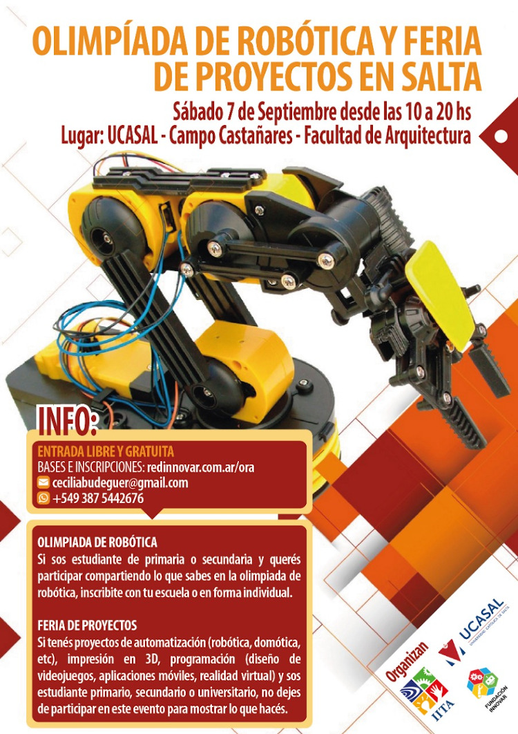 Inscripciones abiertas para la Olimpiada de Robótica Argentina Inscripciones abiertas para la Olimpiada de Robótica Argentina
