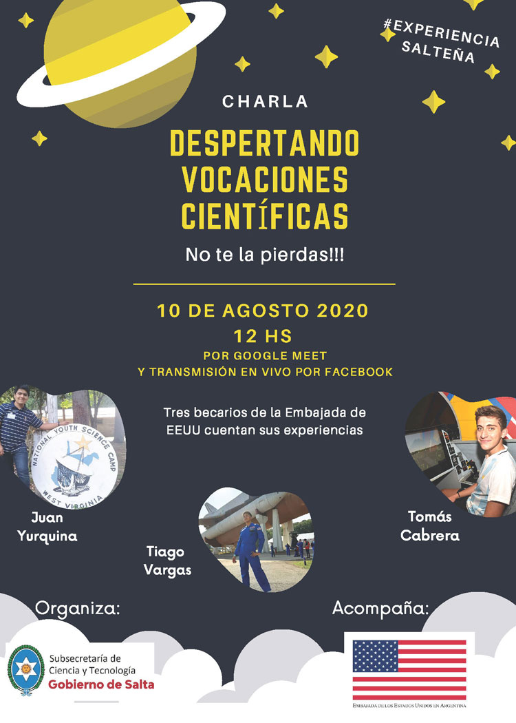 Brindarán charla virtual para despertar vocaciones científicas en alumnos de secundaria Brindarán charla virtual para despertar vocaciones científicas en alumnos de secundaria