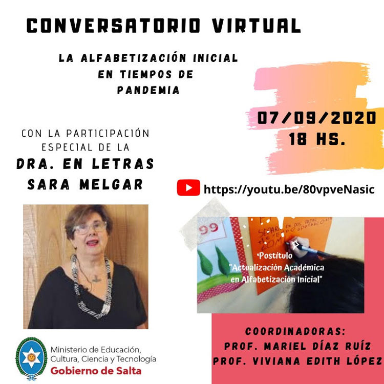 Educación brinda un curso sobre “La Alfabetización en tiempos de pandemia” Educación brinda un curso sobre “La Alfabetización en tiempos de pandemia”