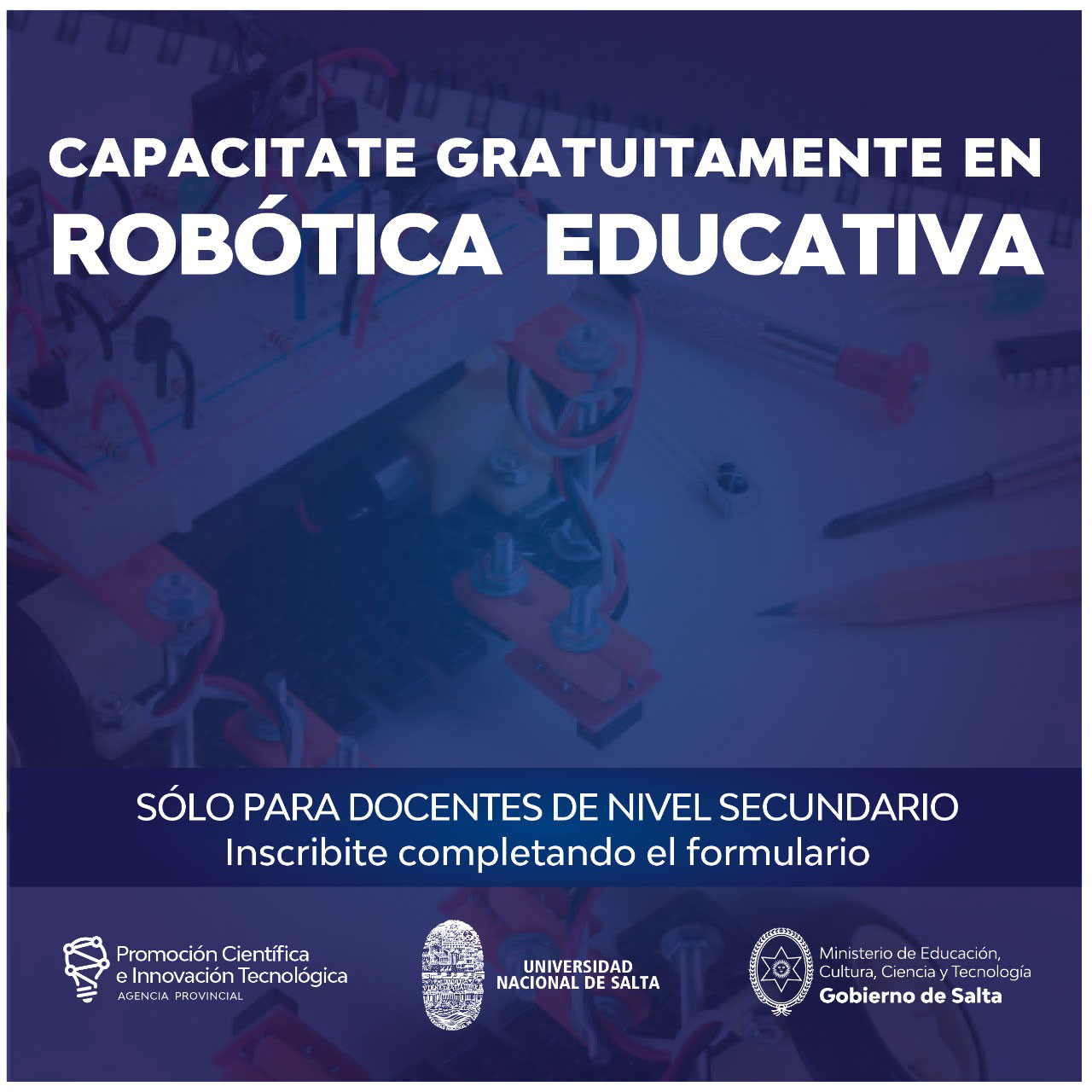 Capacitación en Robótica Educativa autogestionada para docentes de nivel secundario Capacitación en Robótica Educativa autogestionada para docentes de nivel secundario