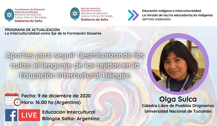 Brindarán webinars sobre educación indígena e interculturalidad Brindarán webinars sobre educación indígena e interculturalidad
